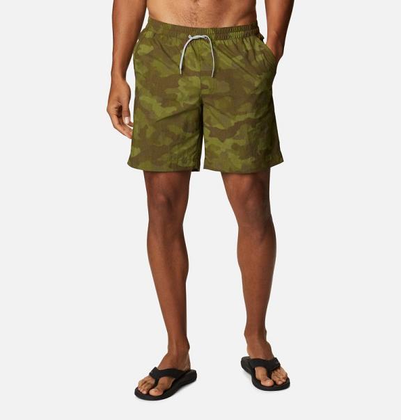 Columbia Summerdry Shorts Green For Men's NZ16230 New Zealand